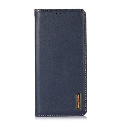 For OnePlus Ace 2 Pro KHAZNEH Nappa Top Layer Cowhide Leather Phone Case(Blue) - OnePlus Cases by buy2fix | Online Shopping UK | buy2fix