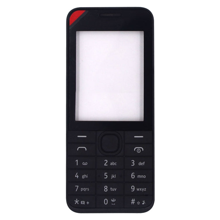 For Nokia 208 Full Housing Cover(Black) - Full Housing Cover by buy2fix | Online Shopping UK | buy2fix