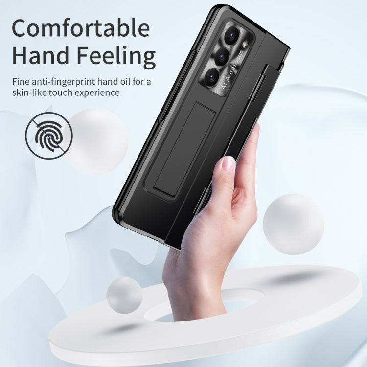 For Samsung Galaxy Z Fold5 5G Integrated Folding Hinge Phone Case with Stylus(Black) - Galaxy Z Fold5 Cases by buy2fix | Online Shopping UK | buy2fix