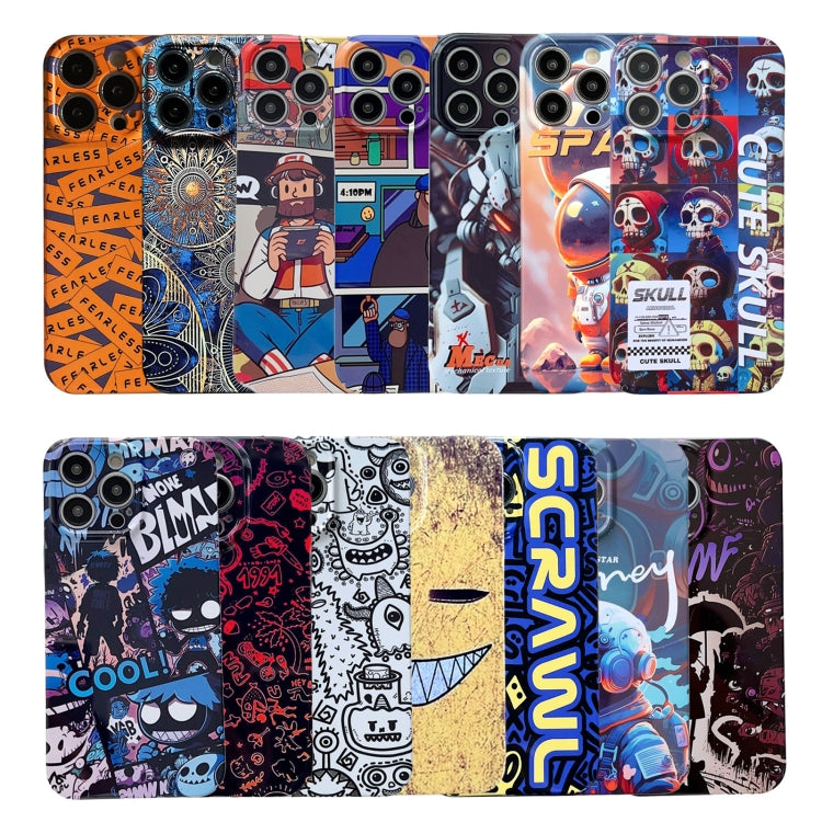 For iPhone 14 Painted Pattern Precise Hole PC Phone Case(Vacationer) - iPhone 14 Cases by buy2fix | Online Shopping UK | buy2fix