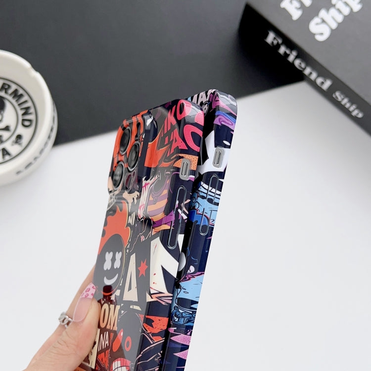 For iPhone 11 Pro Max Painted Pattern Precise Hole PC Phone Case(Working Uncle) - iPhone 11 Pro Max Cases by buy2fix | Online Shopping UK | buy2fix