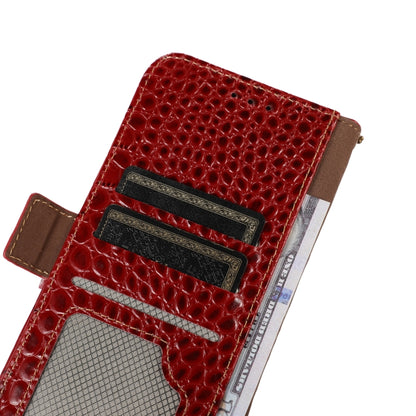 For Huawei Nova Y91 4G / Enjoy 60X Crocodile Top Layer Cowhide Leather Phone Case(Red) - Huawei Cases by buy2fix | Online Shopping UK | buy2fix