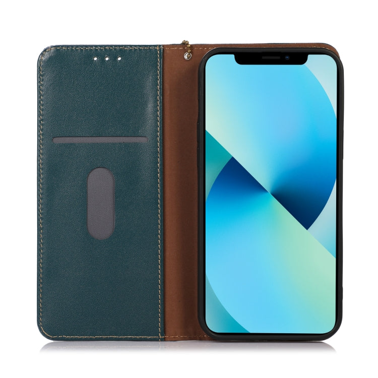 For Huawei Nova Y91 4G / Enjoy 60X KHAZNEH Nappa Top Layer Cowhide Leather Phone Case(Green) - Huawei Cases by buy2fix | Online Shopping UK | buy2fix