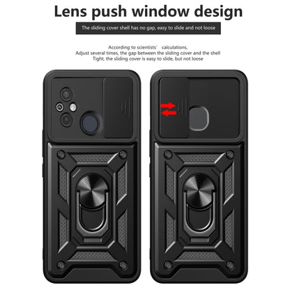 For Xiaomi Redmi 12 4G Sliding Camera Cover Design TPU Hybrid PC Phone Case(Silver) - Xiaomi Cases by buy2fix | Online Shopping UK | buy2fix
