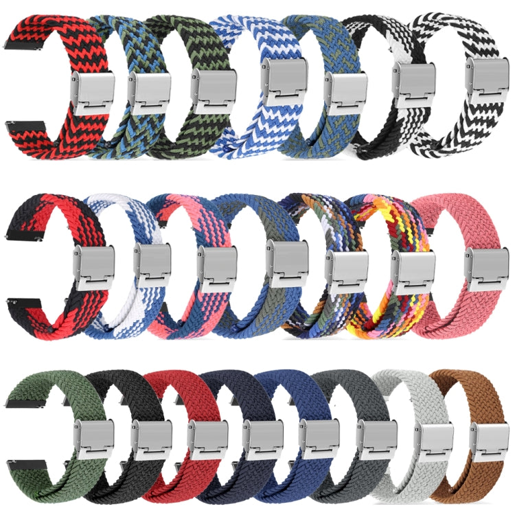 For Huawei Watch 4 / 4 Pro Nylon Braided Metal Buckle Watch Band(Z Blue Green) - Watch Bands by buy2fix | Online Shopping UK | buy2fix