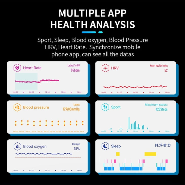 SPOVAN H02 1.14 inch TFT HD Screen Smart Bracelet Supports Blood Oxygen Monitoring/Sleep Monitoring(Blue) - Smart Wristbands by SPOVAN | Online Shopping UK | buy2fix