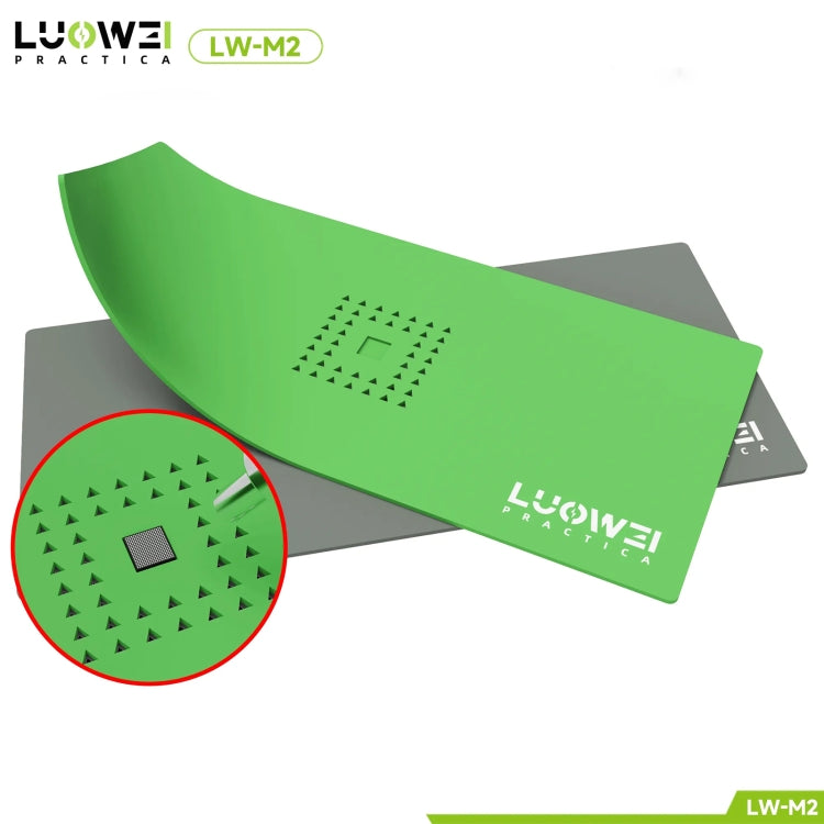 Luowei LW-M2 Multi-function Microscope Repair Silicone Pad Tin Planting Platform(Grey) - Working Mat by buy2fix | Online Shopping UK | buy2fix