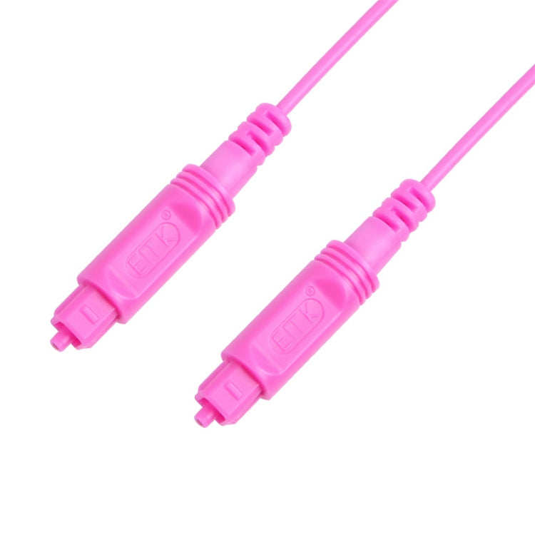 1.5m EMK OD2.2mm Digital Audio Optical Fiber Cable Plastic Speaker Balance Cable(Pink) - Audio Optical Cables by EMK | Online Shopping UK | buy2fix