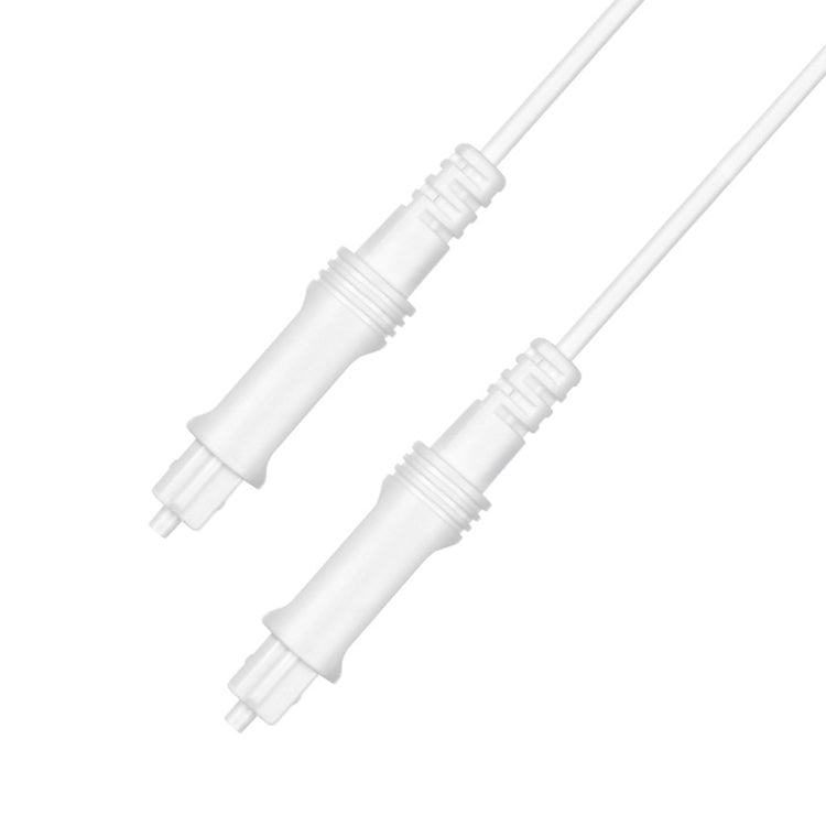 1.5m EMK OD2.2mm Digital Audio Optical Fiber Cable Plastic Speaker Balance Cable(White) - Audio Optical Cables by EMK | Online Shopping UK | buy2fix