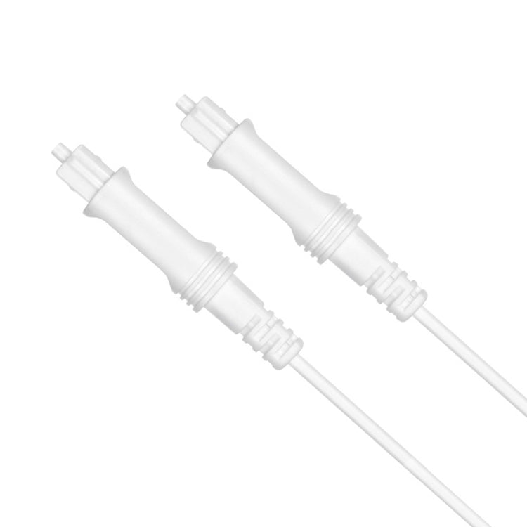 1.5m EMK OD2.2mm Digital Audio Optical Fiber Cable Plastic Speaker Balance Cable(White) - Audio Optical Cables by EMK | Online Shopping UK | buy2fix