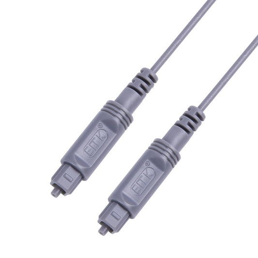 10m EMK OD2.2mm Digital Audio Optical Fiber Cable Plastic Speaker Balance Cable(Silver Grey) - Audio Optical Cables by EMK | Online Shopping UK | buy2fix