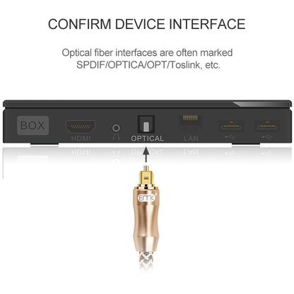 10m EMK OD6.0mm Gold-plated TV Digital Audio Optical Fiber Connecting Cable - Audio Optical Cables by EMK | Online Shopping UK | buy2fix