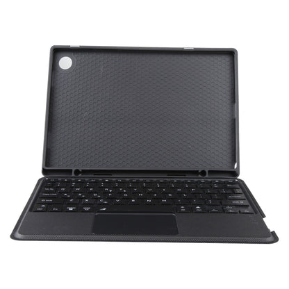 TA08B-AS Pivot Backlight Lower Pen Slot Bluetooth Keyboard Leather Case For Samsung Galaxy Tab A8 10.5/X205/X200(Black) - Samsung Keyboard by buy2fix | Online Shopping UK | buy2fix