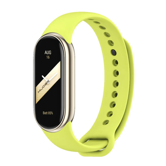 For Xiaomi Mi Band 8 / 9 Mijobs Solid Color Silicone Watch Band(Grass Green) - Watch Bands by MIJOBS | Online Shopping UK | buy2fix