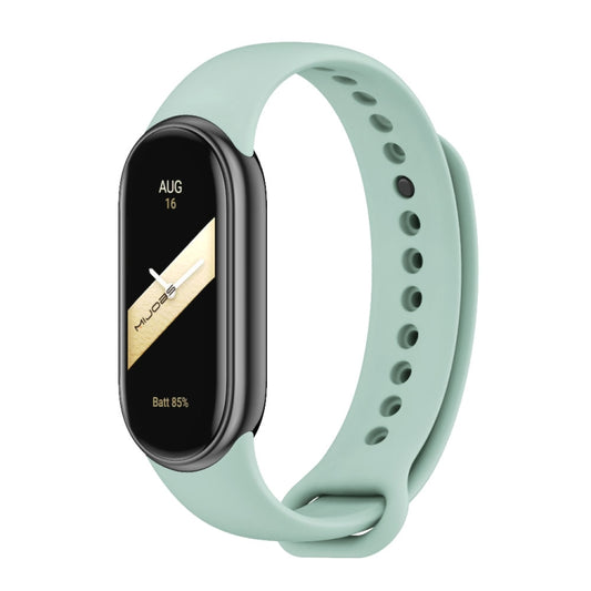 For Xiaomi Mi Band 8 / 9 Mijobs Solid Color Silicone Watch Band(Aqua) - Watch Bands by MIJOBS | Online Shopping UK | buy2fix