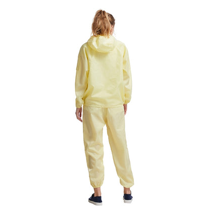 Striped Anti-static Split Hood Dust-proof Work Suit, Size:XXXL(Yellow) - Protective Clothing by buy2fix | Online Shopping UK | buy2fix