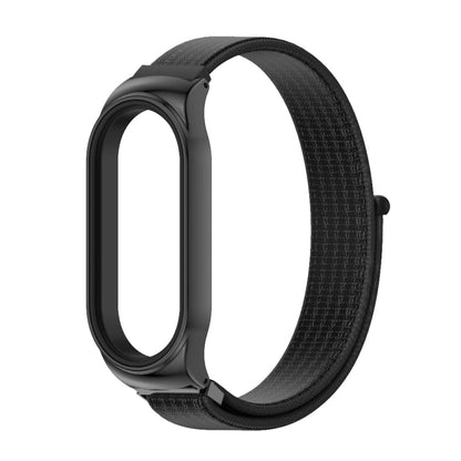 For Xiaomi Mi Band 8 Mijobs CS Case Breathable Nylon Loop Watch Band(Black) - Watch Bands by MIJOBS | Online Shopping UK | buy2fix