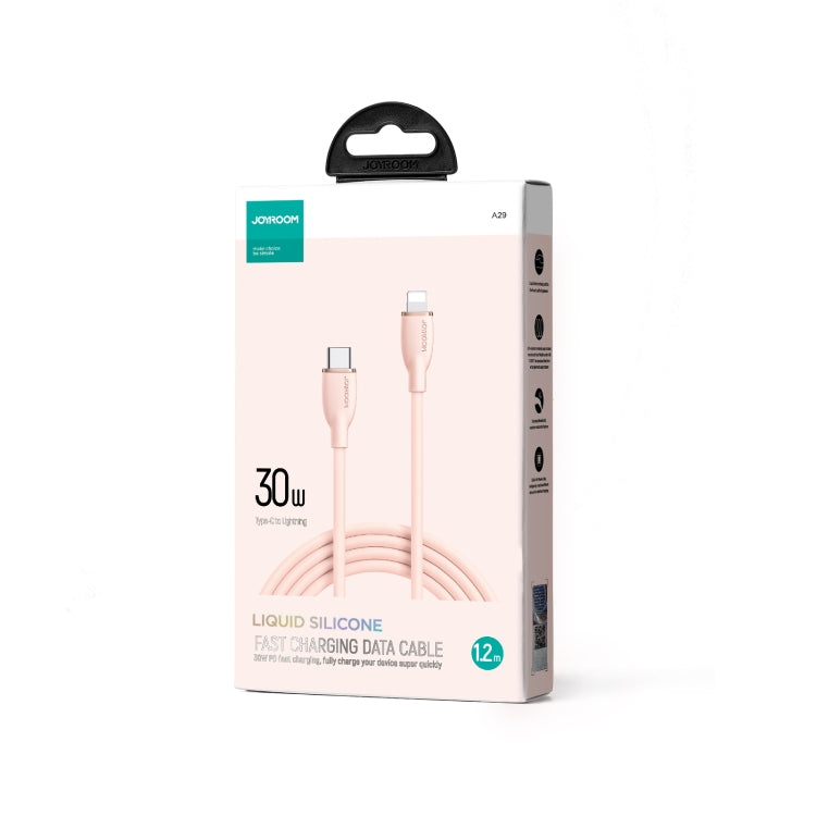 JOYROOM SA29-CL3 30W USB-C/Type-C to 8 Pin Liquid Silicone Fast Charging Data Cable, Length: 1.2m(Pink) - 2 in 1 Cable by JOYROOM | Online Shopping UK | buy2fix