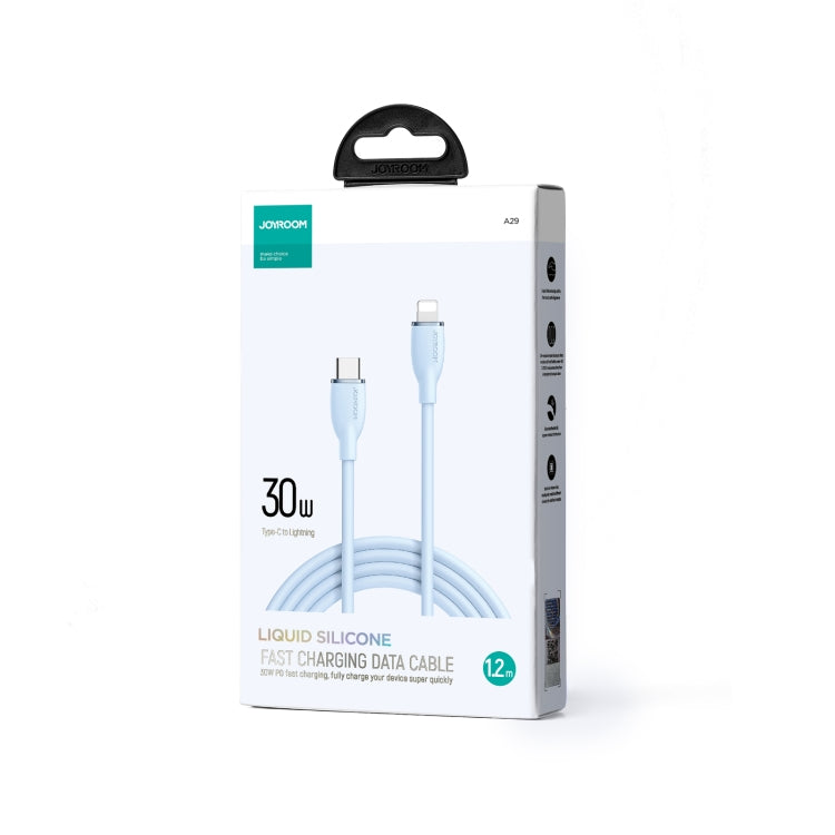 JOYROOM SA29-CL3 30W USB-C/Type-C to 8 Pin Liquid Silicone Fast Charging Data Cable, Length: 1.2m(Blue) - 2 in 1 Cable by JOYROOM | Online Shopping UK | buy2fix