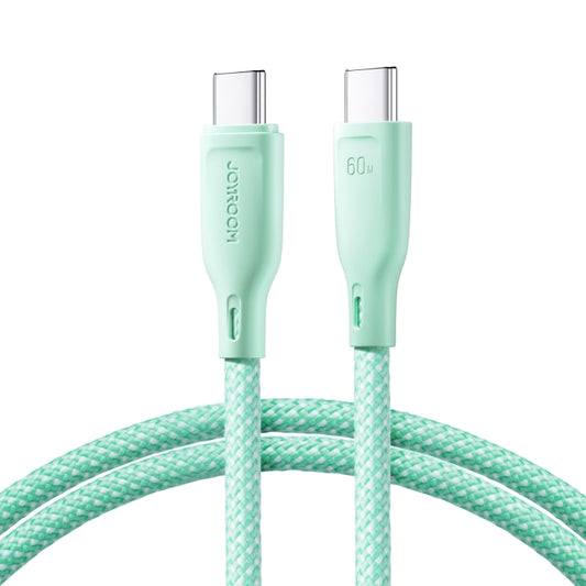 JOYROOM SA34-CC3 60W USB-C/Type-C to USB-C/Type-C Fast Charge Data Cable, Length: 1m(Green) - USB-C & Type-C Cable by JOYROOM | Online Shopping UK | buy2fix