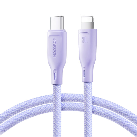 JOYROOM SA34-CL3 30W USB-C/Type-C to 8 Pin Fast Charge Data Cable, Length: 1m(Purple) - 2 in 1 Cable by JOYROOM | Online Shopping UK | buy2fix