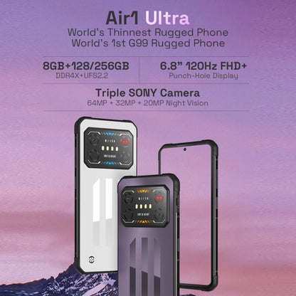 IIIF150 Air1 Ultra,Dual Back Cameras, 8GB+256GB, Face ID Screen Fingerprint Identification, 6.8 inch Android 12.0 MediaTek Helio G99 MT6789 Octa Core, NFC, OTG, Network: 4G(Epic Purple) - Other by IIIF150 | Online Shopping UK | buy2fix