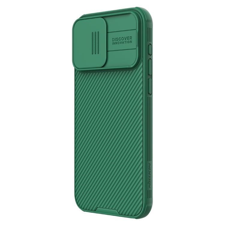 For iPhone 15 Pro Max NILLKIN CamShield Pro PC Phone Case(Green) - iPhone 15 Pro Max Cases by NILLKIN | Online Shopping UK | buy2fix