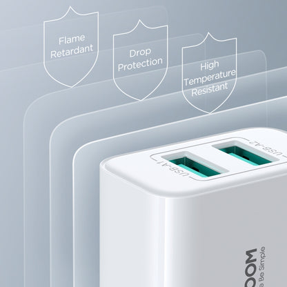 JOYROOM JR-TCN04 2.1A Dual USB Charger, Specification:UK Plug - USB Charger by JOYROOM | Online Shopping UK | buy2fix