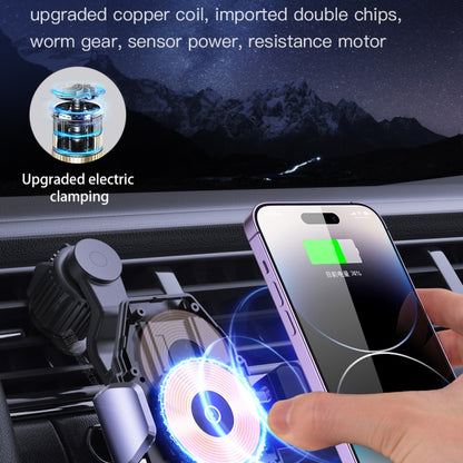 TOTU CH-1-W 15W Wireless Charging Car Holder, Stick and Extend Version(Grey) - Wireless Charger Holders by TOTUDESIGN | Online Shopping UK | buy2fix