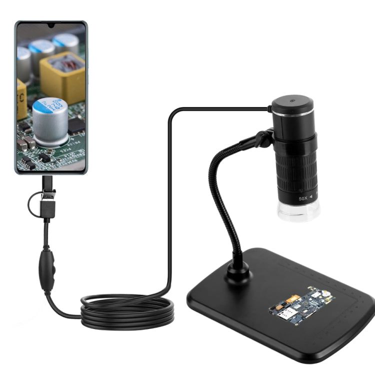 AN104 1000X 3 in 1 Digital Microscope with Helical Tube Bracket - Digital Microscope by buy2fix | Online Shopping UK | buy2fix
