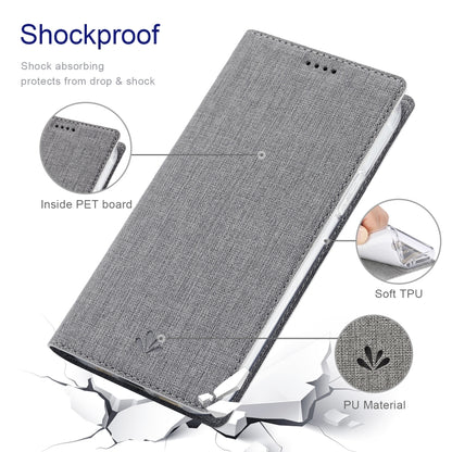 For iPhone 15 Pro Max ViLi DMX Series Shockproof TPU + PU Leather Magnetic Attraction Horizontal Flip Case(Grey) - iPhone 15 Pro Max Cases by ViLi | Online Shopping UK | buy2fix