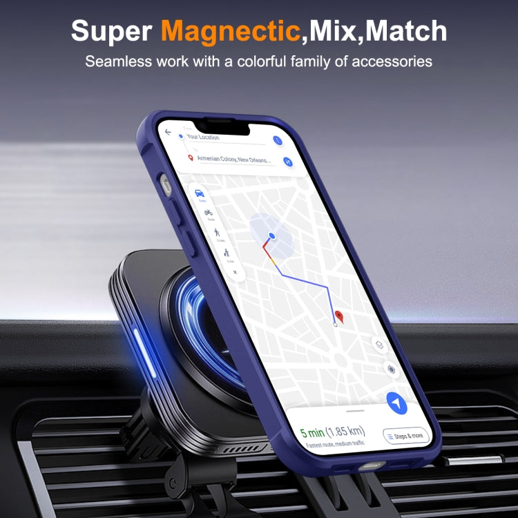 For iPhone 14 / 13 MagSafe Magnetic Rotating Holder Phone Case(Klein Blue) - iPhone 14 Cases by buy2fix | Online Shopping UK | buy2fix