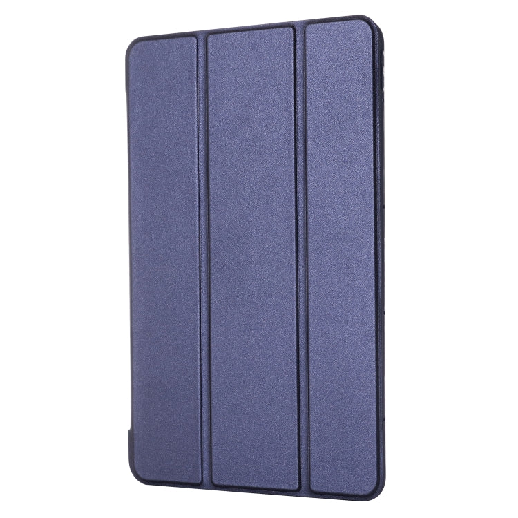 For Huawei Matepad 10.4 GEBEI Shockproof Horizontal Flip Leather Case with Three-folding Holder(Blue) - Huawei by GEBEI | Online Shopping UK | buy2fix