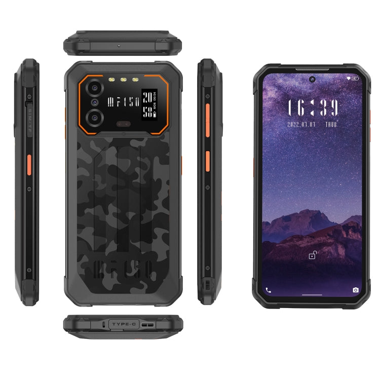 IIIF150 B2, IP68/69K / MIL-STD-810H, Side Fingerprint, Night Vision, 6.5 inch Android 13 UMS9230 Octa Core, Network: 4G, NFC, OTG 6GB+256GB(Black Orange) - Other by IIIF150 | Online Shopping UK | buy2fix