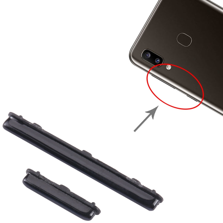For Samsung Galaxy A50 SM-A505 10pcs Power Button + Volume Control Button(Black) - Home key & Side Key by buy2fix | Online Shopping UK | buy2fix