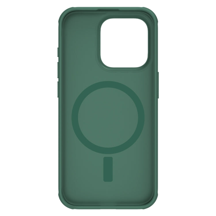 For iPhone 15 Pro NILLKIN Frosted Shield Pro Magnetic Magsafe Phone Case(Green) - iPhone 15 Pro Cases by NILLKIN | Online Shopping UK | buy2fix