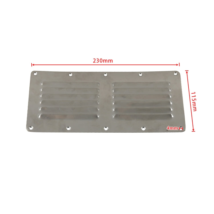 A8552 Yacht / RV 230x115mm Rectangular Vents(Silver) - Air Conditioning System by buy2fix | Online Shopping UK | buy2fix