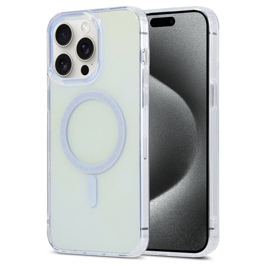 For iPhone 15 Pro Max Magic Diamond Blu-ray MagSafe Phone Case(White) - iPhone 15 Pro Max Cases by buy2fix | Online Shopping UK | buy2fix