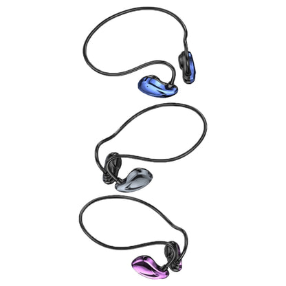 A60 Open Air Conduction Built-in Microphone Wireless Bluetooth Neckband Earphone(Purple) - Sport Earphone by buy2fix | Online Shopping UK | buy2fix