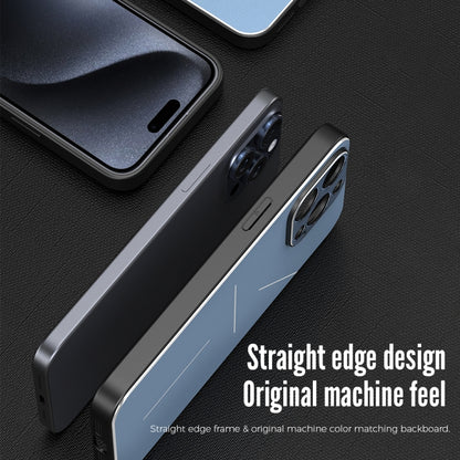 For iPhone 15 Pro Max R-JUST RJ52 3-Line Style Metal TPU Shockproof Phone Case(Black) - iPhone 15 Pro Max Cases by R-JUST | Online Shopping UK | buy2fix