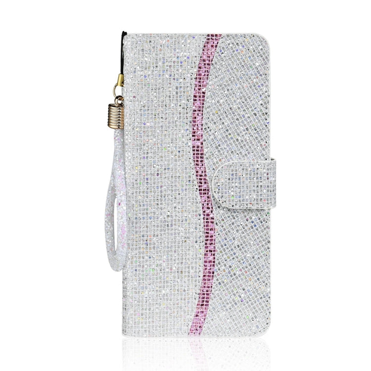 For iPhone 15 Pro Max Glitter Powder Filp Leather Phone Case(Silver) - iPhone 15 Pro Max Cases by buy2fix | Online Shopping UK | buy2fix