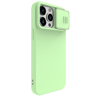 For iPhone 15 Pro Max NILLKIN CamShield MagSafe Liquid Silicone Phone Case(Green) - iPhone 15 Pro Max Cases by NILLKIN | Online Shopping UK | buy2fix