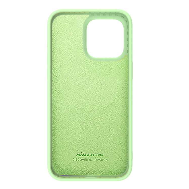 For iPhone 15 Pro Max NILLKIN CamShield Liquid Silicone Phone Case(Green) - iPhone 15 Pro Max Cases by NILLKIN | Online Shopping UK | buy2fix