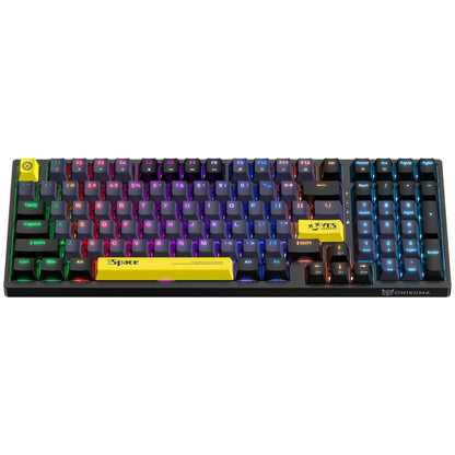 ONIKUMA G38 98 Keys RGB Lighting Wired Mechanical Keyboard, Type:Blue Switch(Black) - Wired Keyboard by ONIKUMA | Online Shopping UK | buy2fix