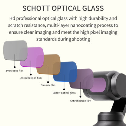 For DJI OSMO Pocket 3 JSR CB Series Camera Lens Filter, Filter:4 in 1 ND8/16/32/64PL - Lens Accessories by JSR | Online Shopping UK | buy2fix