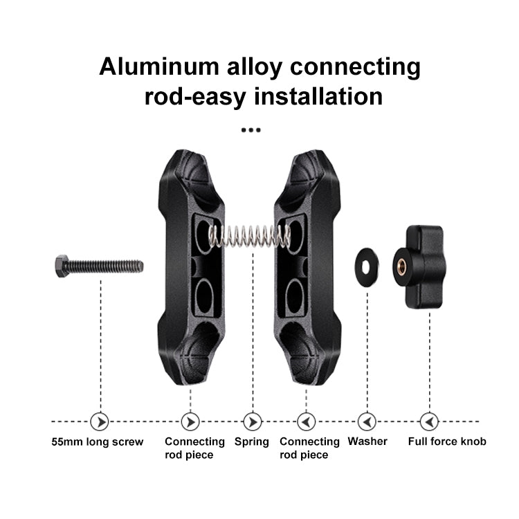 RUIGPRO Crab Clamp Action Camera Bracket 1/4 Ball Head Dual-Head Crab with Selfie Stick - Holder by RUIGPRO | Online Shopping UK | buy2fix