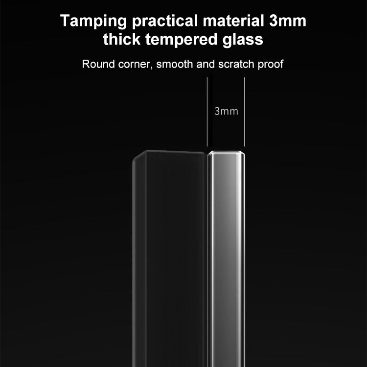 86mm Round LED Tempered Glass Switch Panel, Gray Round Glass, Style:Two Billing Control - Consumer Electronics by buy2fix | Online Shopping UK | buy2fix