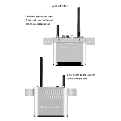 Measy AV230-2 2.4GHz Set-top Box Wireless Audio / Video Transmitter + 2 Receiver, Transmission Distance: 300m, AU Plug, with IR Extension Function - Set Top Box & Accessories by Measy | Online Shopping UK | buy2fix