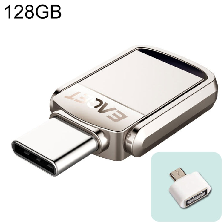 EAGET 128G USB 3.1 + Type-C / USB-C  Interface Metal Twister Flash U Disk, with Micro USB OTG Adapter - USB Flash Drives by EAGET | Online Shopping UK | buy2fix