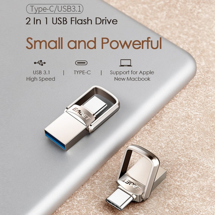 EAGET 32G USB 3.1 + Type-C / USB-C Interface Metal Twister Flash U Disk, with Micro USB OTG Adapter - USB Flash Drives by EAGET | Online Shopping UK | buy2fix